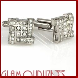 Iced out look further into the deep cuff links