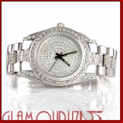 Iced Out Silver Hip Hop Style With Class Mens Watch
