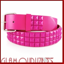 All Pink Studs 80s Leather Belt