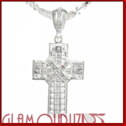silver ecclesia iced cross