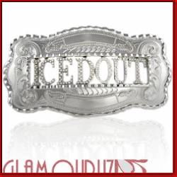 Brand New Exclusive Western Name Buckle with Stone Letters