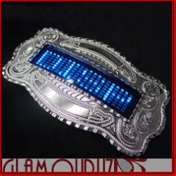 Brand New Exclusive Western Blue LED Buckle