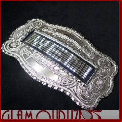 Brand New Exclusive Western White LED Buckle