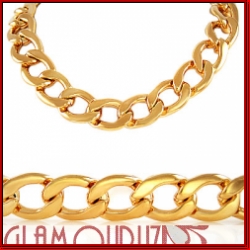 24 Cuban Link 15mm Golden Chain