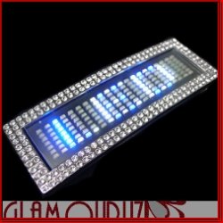 Iced Out Blue & White Extended LED Buckle