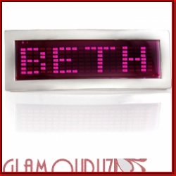 LED Scrolling Pink Text Name LED Belt Buckle