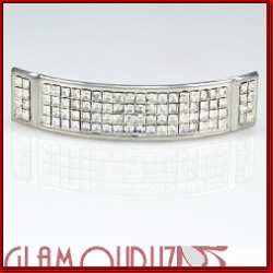 Silver Style Clear Ends Icy Center Premium Grill