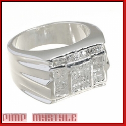 Iced Out Uptown Sterling Silver Ring
