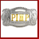 Brand New Exclusive Western Name Buckle with Golden Letters