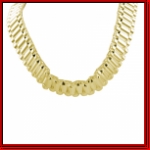 30 inches Rolo Style gold chain