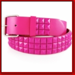 All Pink Studs 80s Leather Belt