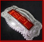 Brand New Exclusive Western Red LED Buckle