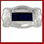 Brand New Exclusive Western Blue Mini LED Buckle