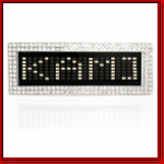 LED Scrolling White Iced Out Text Name LED Belt Buckle