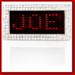 Mini-LED Scrolling Text Iced Out Belt Buckle