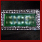 Mini-LED Scrolling White Text Iced Out Name Buckle