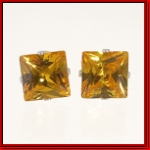 All Iced Out Princess Cut Cubic Zarconia Earrings