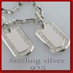 Sterling Silver Mini Custom Dog Tags