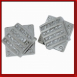 Sterling Silver Square Upon Square Of Ice Mens Earrings