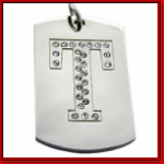 IcedOut One Letter Dog Tags